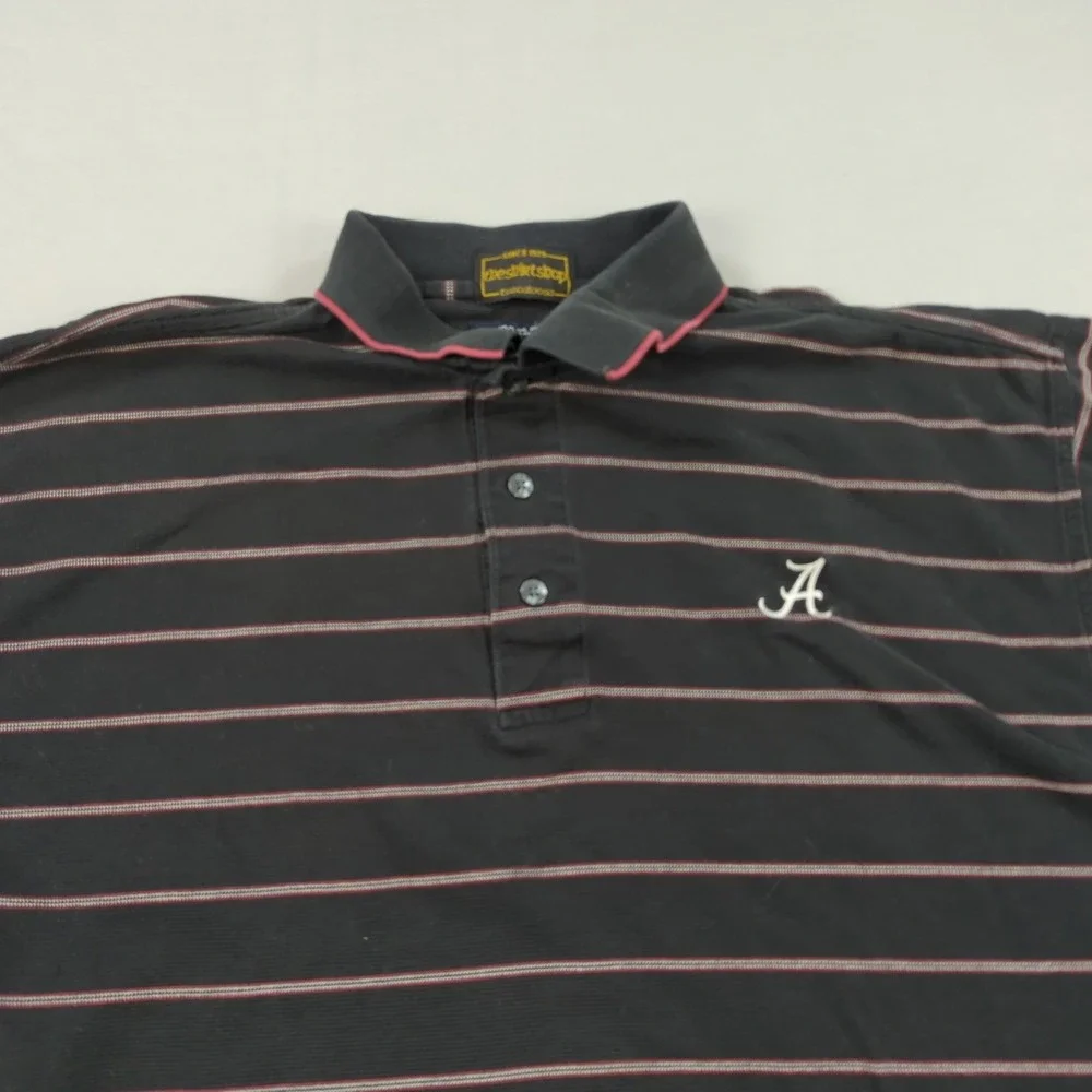 Alabama‎ Crimson Tide Shirt Mens Medium Black Striped The Shirt Shop